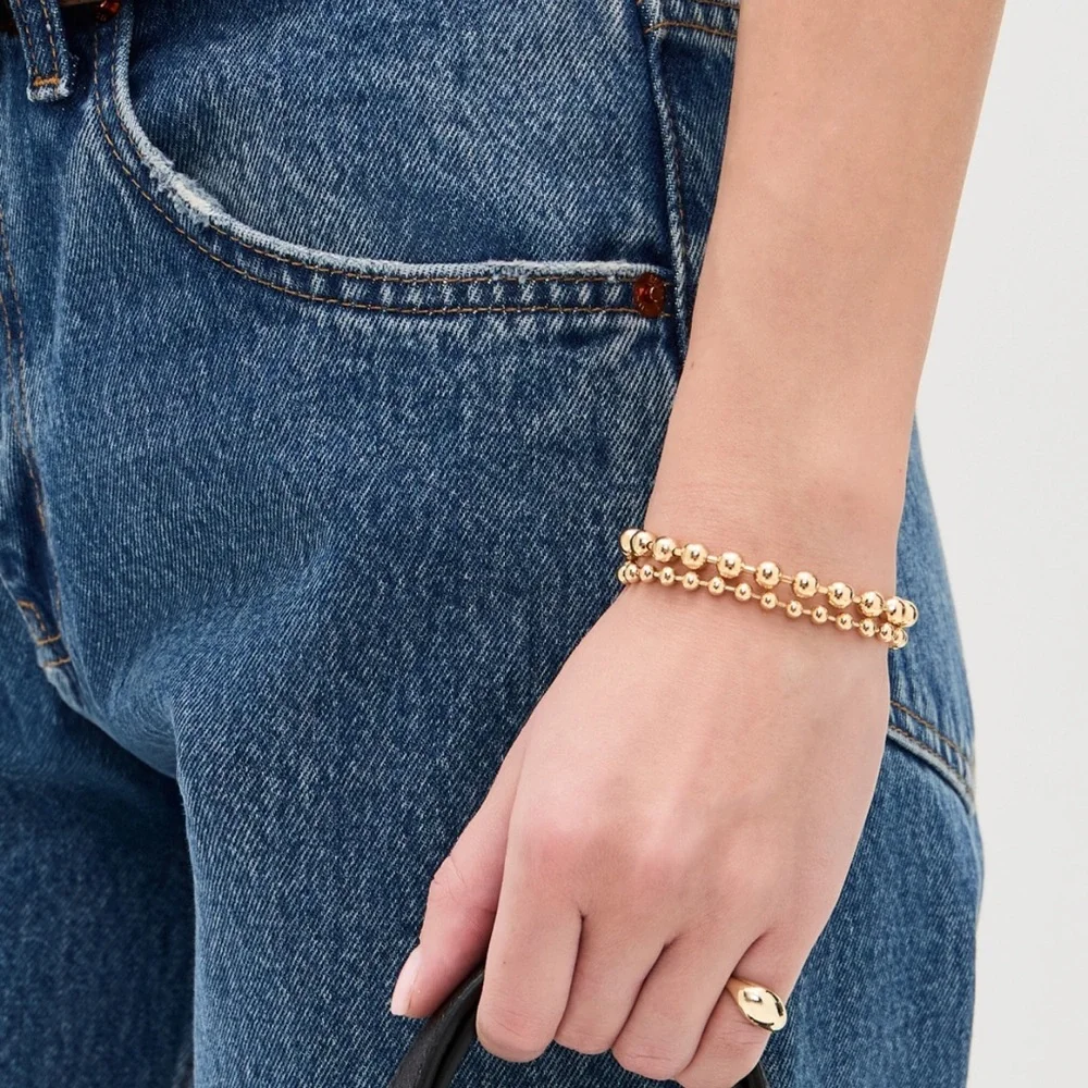 Alexa Leigh Layered Ball Chain Bracelet - Picture 3 of 10